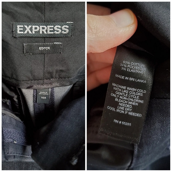 EXPRESS Denim-feel Business Casual Professional Editor Slacks Pants Trousers - Picture 2 of 16